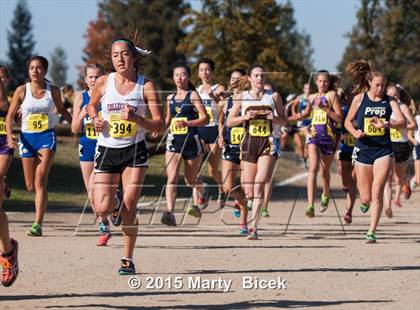 Thumbnail 1 in CIF Cross Country Championships (D5 Girls Race) photogallery.