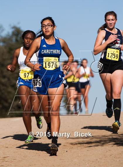 Thumbnail 2 in CIF Cross Country Championships (D5 Girls Race) photogallery.