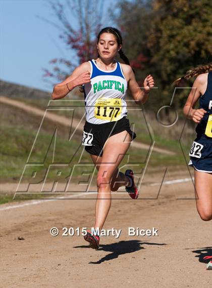 Thumbnail 3 in CIF Cross Country Championships (D5 Girls Race) photogallery.