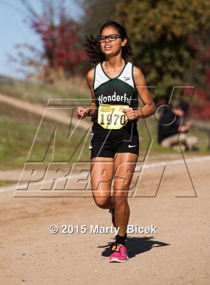 Thumbnail 1 in CIF Cross Country Championships (D5 Girls Race) photogallery.