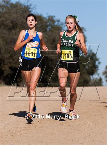Thumbnail 3 in CIF Cross Country Championships (D5 Girls Race) photogallery.