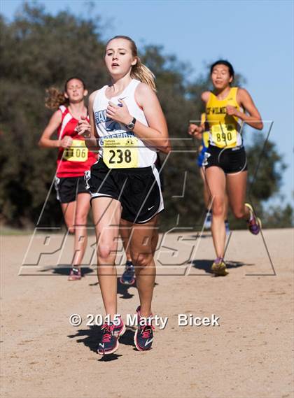Thumbnail 1 in CIF Cross Country Championships (D5 Girls Race) photogallery.