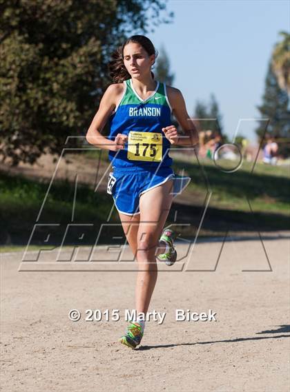 Thumbnail 2 in CIF Cross Country Championships (D5 Girls Race) photogallery.