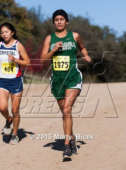 Thumbnail 2 in CIF Cross Country Championships (D5 Girls Race) photogallery.