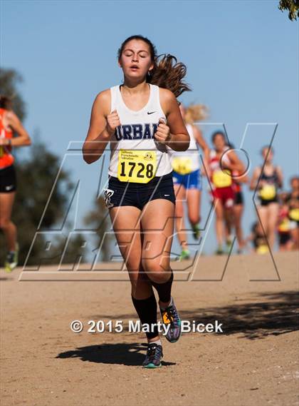 Thumbnail 3 in CIF Cross Country Championships (D5 Girls Race) photogallery.