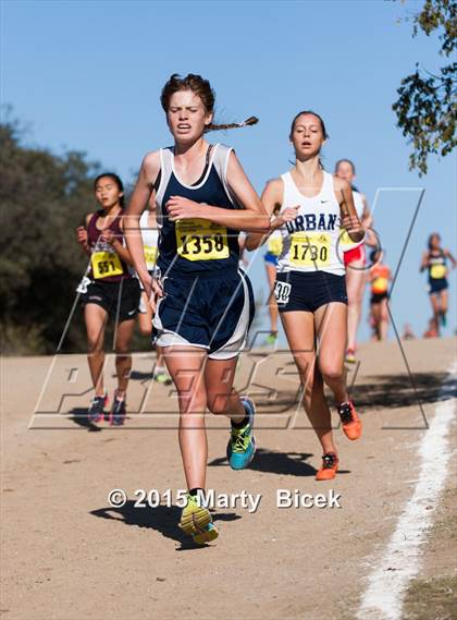 Thumbnail 2 in CIF Cross Country Championships (D5 Girls Race) photogallery.