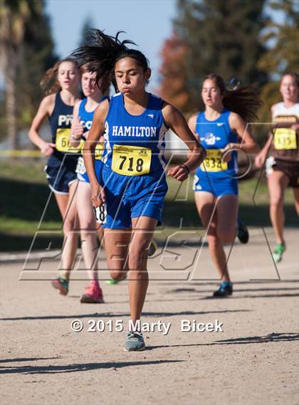 Thumbnail 1 in CIF Cross Country Championships (D5 Girls Race) photogallery.