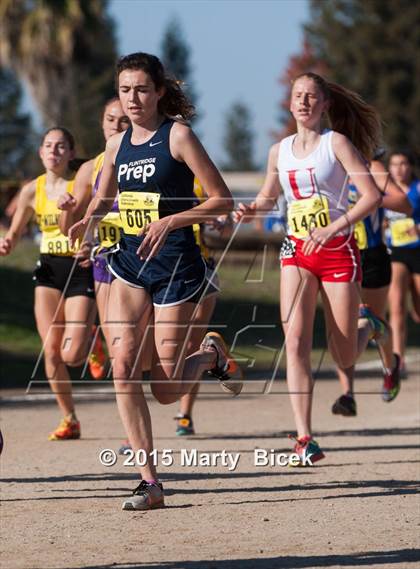 Thumbnail 3 in CIF Cross Country Championships (D5 Girls Race) photogallery.