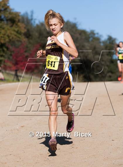 Thumbnail 2 in CIF Cross Country Championships (D5 Girls Race) photogallery.