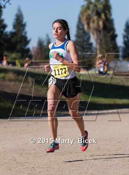 Thumbnail 3 in CIF Cross Country Championships (D5 Girls Race) photogallery.