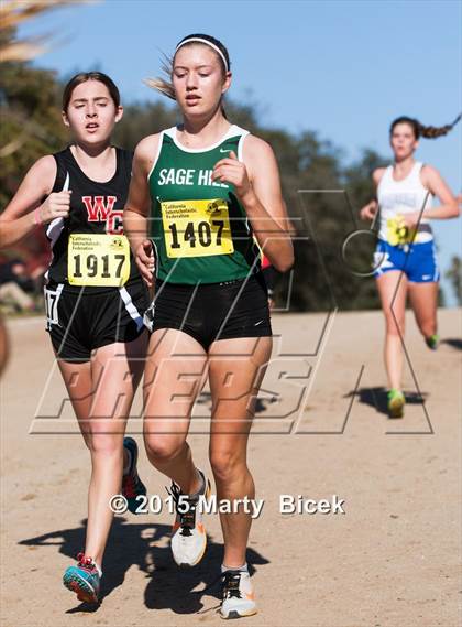 Thumbnail 3 in CIF Cross Country Championships (D5 Girls Race) photogallery.