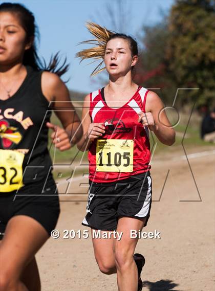 Thumbnail 3 in CIF Cross Country Championships (D5 Girls Race) photogallery.