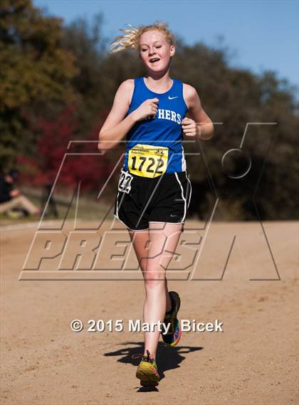 Thumbnail 2 in CIF Cross Country Championships (D5 Girls Race) photogallery.