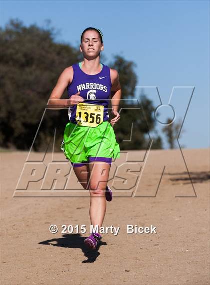 Thumbnail 3 in CIF Cross Country Championships (D5 Girls Race) photogallery.