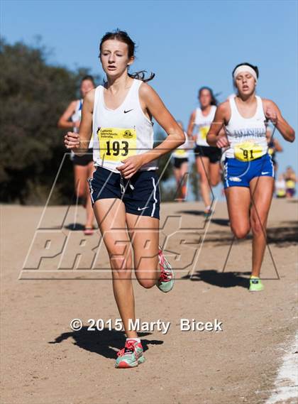 Thumbnail 3 in CIF Cross Country Championships (D5 Girls Race) photogallery.