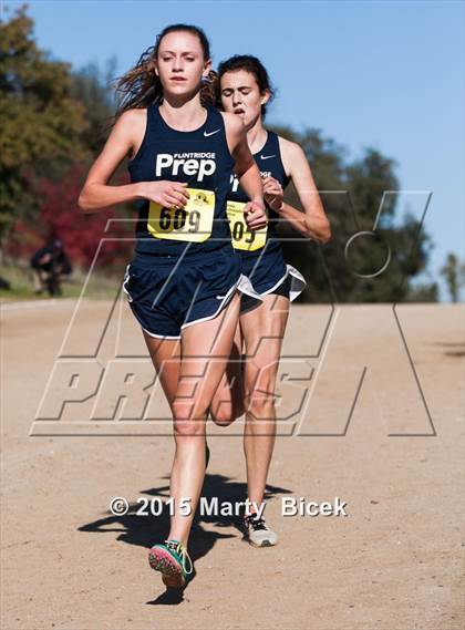 Thumbnail 3 in CIF Cross Country Championships (D5 Girls Race) photogallery.