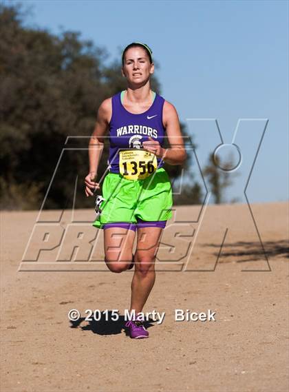 Thumbnail 2 in CIF Cross Country Championships (D5 Girls Race) photogallery.