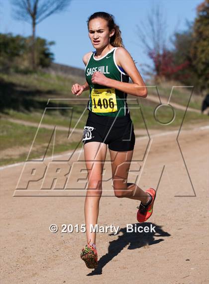 Thumbnail 1 in CIF Cross Country Championships (D5 Girls Race) photogallery.
