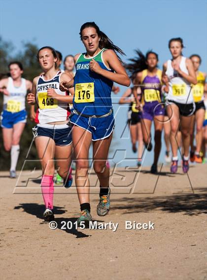 Thumbnail 3 in CIF Cross Country Championships (D5 Girls Race) photogallery.