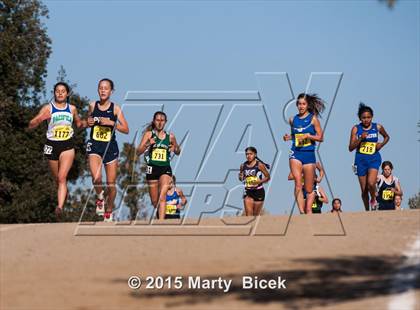 Thumbnail 2 in CIF Cross Country Championships (D5 Girls Race) photogallery.