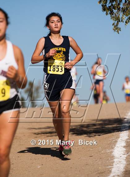 Thumbnail 3 in CIF Cross Country Championships (D5 Girls Race) photogallery.