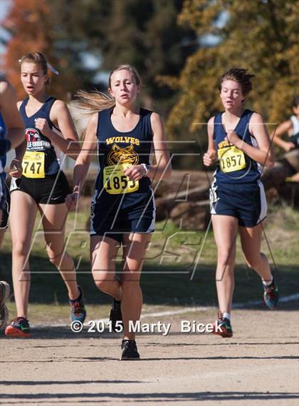 Thumbnail 1 in CIF Cross Country Championships (D5 Girls Race) photogallery.