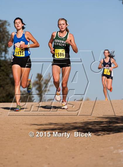 Thumbnail 1 in CIF Cross Country Championships (D5 Girls Race) photogallery.