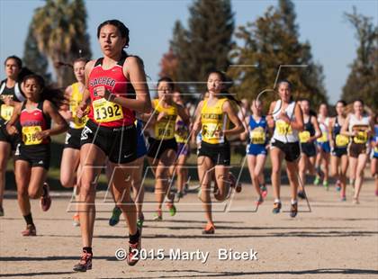 Thumbnail 2 in CIF Cross Country Championships (D5 Girls Race) photogallery.