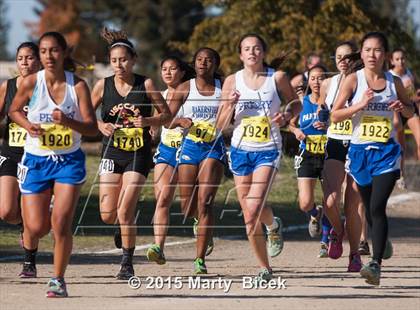 Thumbnail 2 in CIF Cross Country Championships (D5 Girls Race) photogallery.