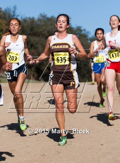 Thumbnail 3 in CIF Cross Country Championships (D5 Girls Race) photogallery.
