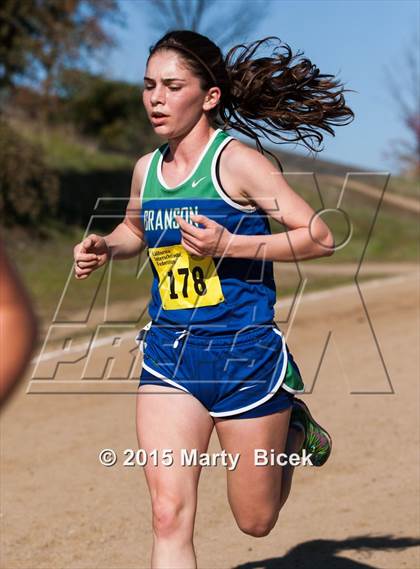 Thumbnail 2 in CIF Cross Country Championships (D5 Girls Race) photogallery.