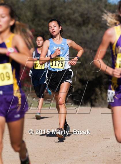Thumbnail 3 in CIF Cross Country Championships (D5 Girls Race) photogallery.