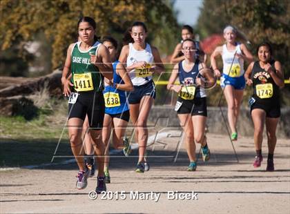 Thumbnail 2 in CIF Cross Country Championships (D5 Girls Race) photogallery.