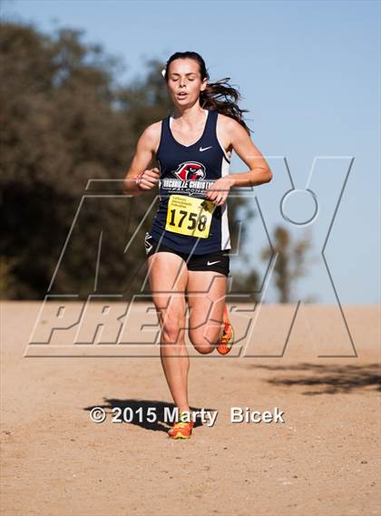 Thumbnail 1 in CIF Cross Country Championships (D5 Girls Race) photogallery.