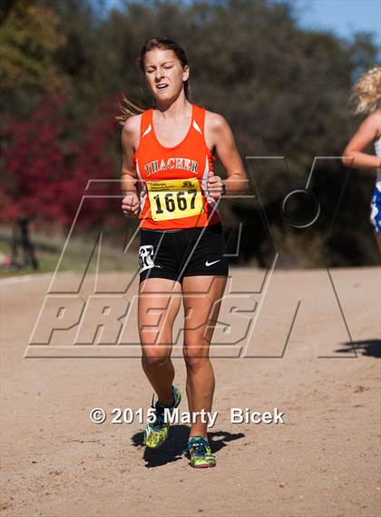 Thumbnail 2 in CIF Cross Country Championships (D5 Girls Race) photogallery.