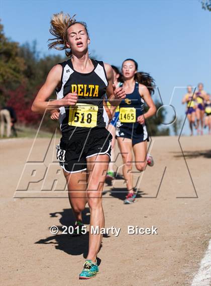 Thumbnail 3 in CIF Cross Country Championships (D5 Girls Race) photogallery.