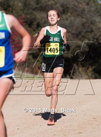 Thumbnail 2 in CIF Cross Country Championships (D5 Girls Race) photogallery.
