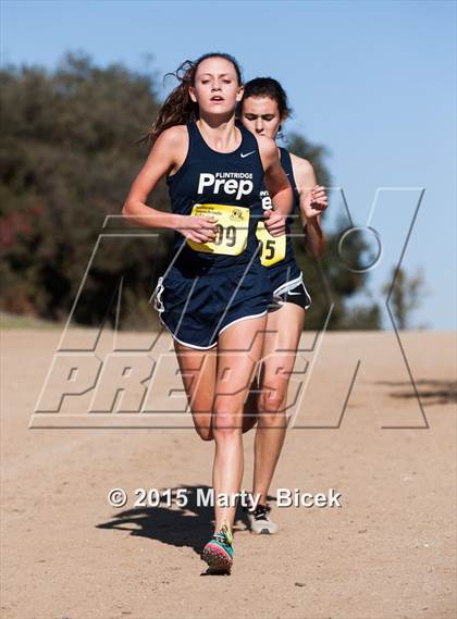 Thumbnail 2 in CIF Cross Country Championships (D5 Girls Race) photogallery.