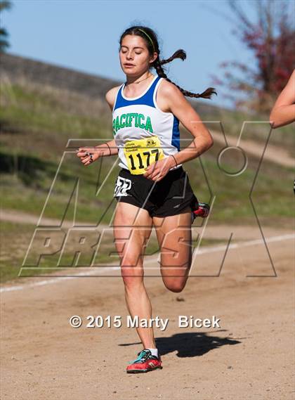 Thumbnail 1 in CIF Cross Country Championships (D5 Girls Race) photogallery.