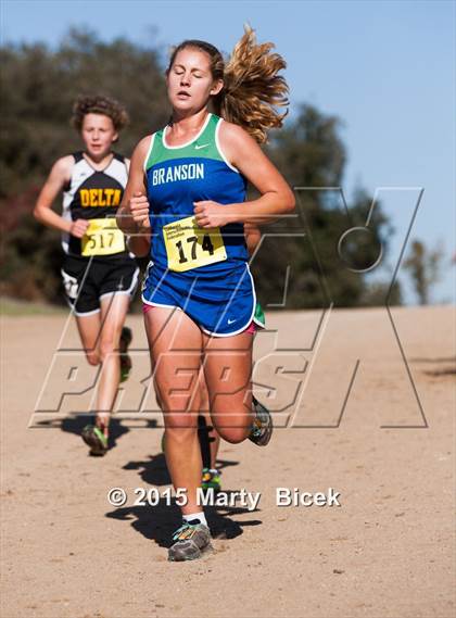 Thumbnail 1 in CIF Cross Country Championships (D5 Girls Race) photogallery.