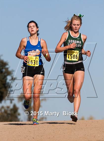 Thumbnail 3 in CIF Cross Country Championships (D5 Girls Race) photogallery.