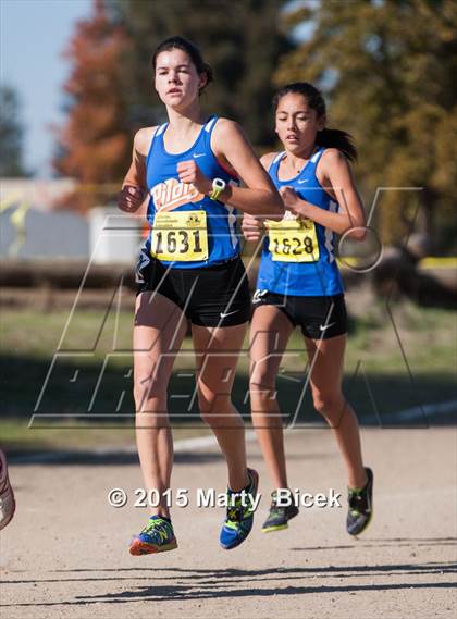 Thumbnail 2 in CIF Cross Country Championships (D5 Girls Race) photogallery.
