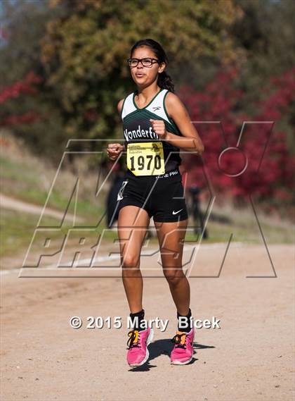 Thumbnail 3 in CIF Cross Country Championships (D5 Girls Race) photogallery.
