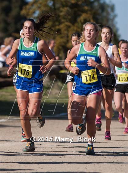 Thumbnail 1 in CIF Cross Country Championships (D5 Girls Race) photogallery.