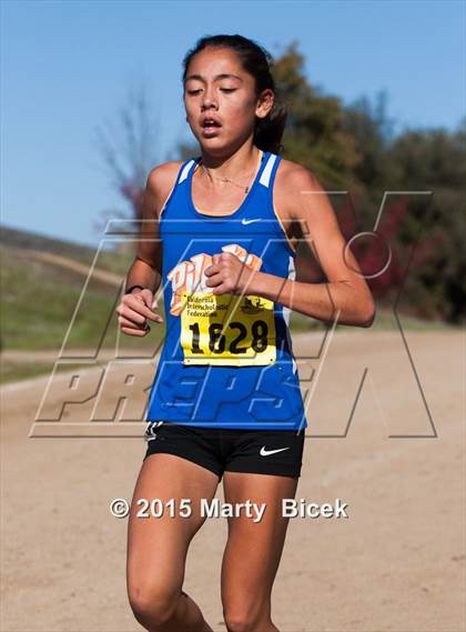 Thumbnail 2 in CIF Cross Country Championships (D5 Girls Race) photogallery.