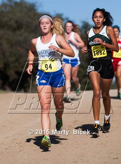 Thumbnail 3 in CIF Cross Country Championships (D5 Girls Race) photogallery.