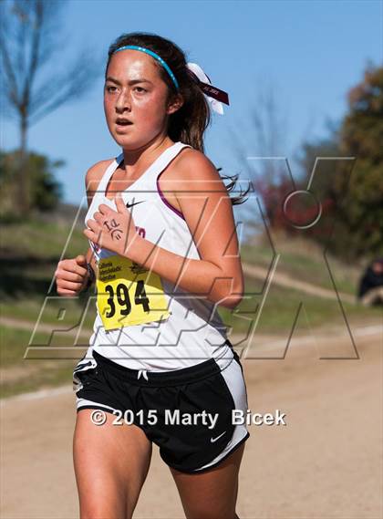 Thumbnail 1 in CIF Cross Country Championships (D5 Girls Race) photogallery.