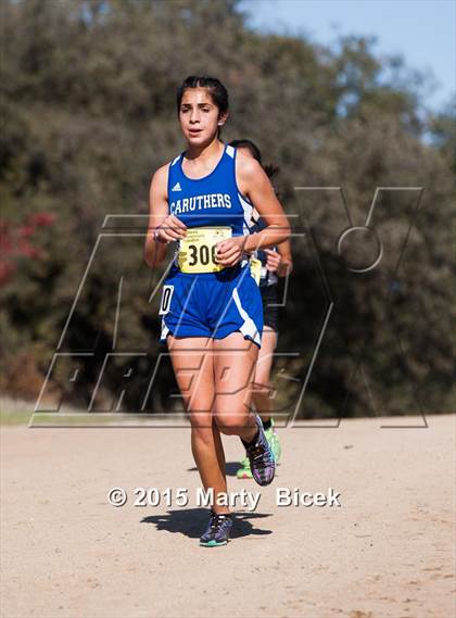 Thumbnail 3 in CIF Cross Country Championships (D5 Girls Race) photogallery.