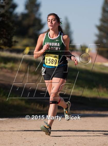 Thumbnail 3 in CIF Cross Country Championships (D5 Girls Race) photogallery.