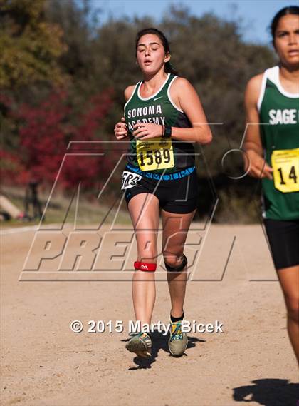 Thumbnail 1 in CIF Cross Country Championships (D5 Girls Race) photogallery.